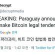 남미 파라과이 비트코인 합법화 발표!